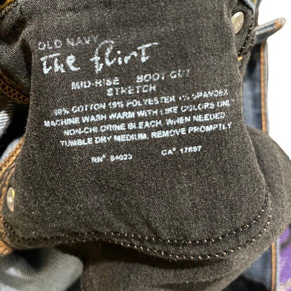 Old Navy The Flirt Jeans Stretch Denim Size 16 Mid Rise Bootcut Casual western - Picture 5 of 5